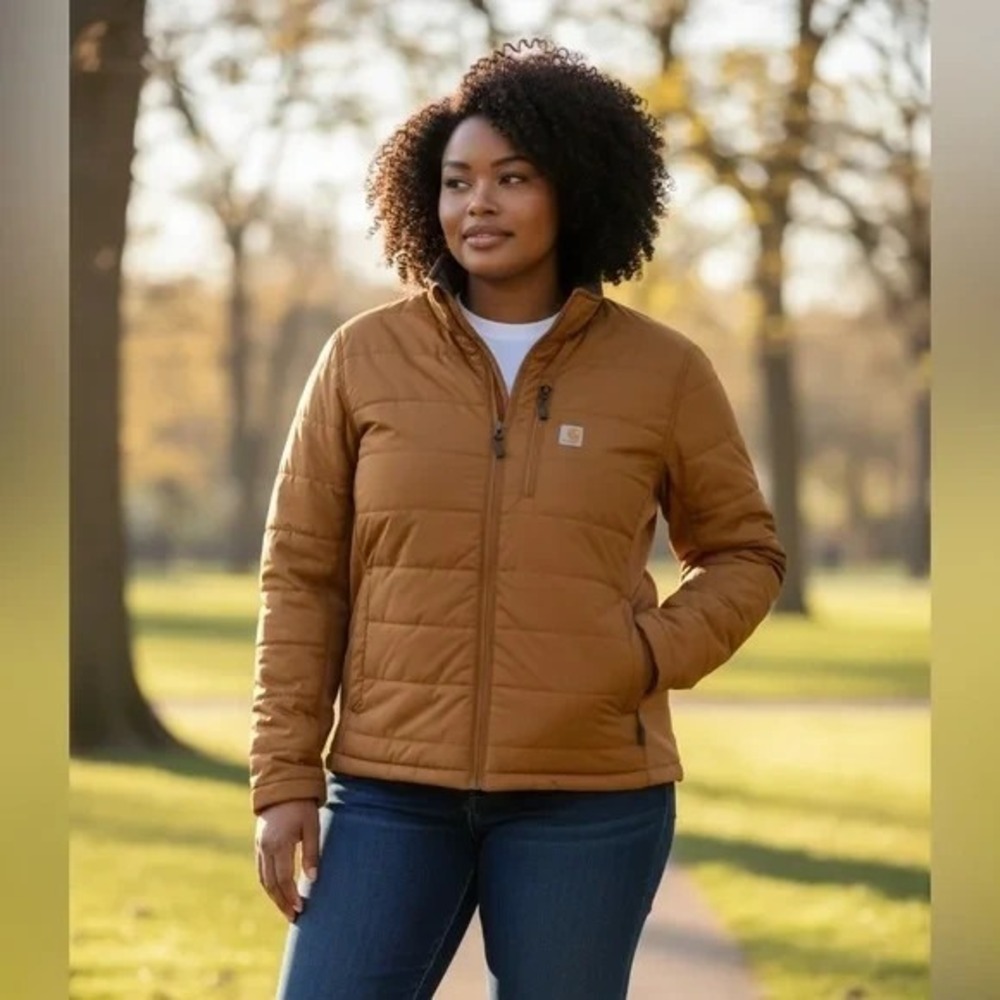 Carhartt 105912 Women Rain Defender Relaxed Lightweight Insulated Jacket XL - Picture 2 of 3